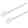 Telephone Cable RJ11 6/4 Male to RJ11 6/4 Male Flat