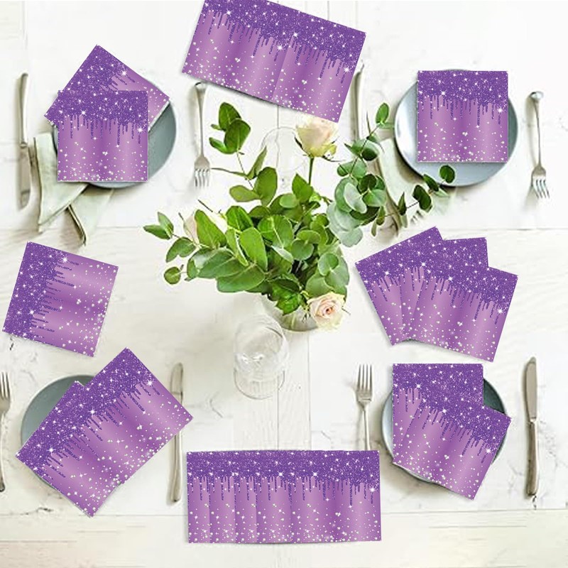 20 napkins (purple)