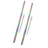 2Pcs Collapsible Metal Straw 304 Stainless Steel Drinking Travel Telescopic