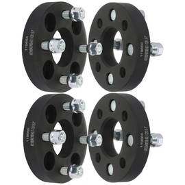 LSAILON 4Pcs 1 inch 4x100 to 4x100 Wheel Spacers 4 Lug 60.1mm Studs 12x1.5 Wheel Spacers Compatible for Echo 2000-2005 for Yaris 2004-2020