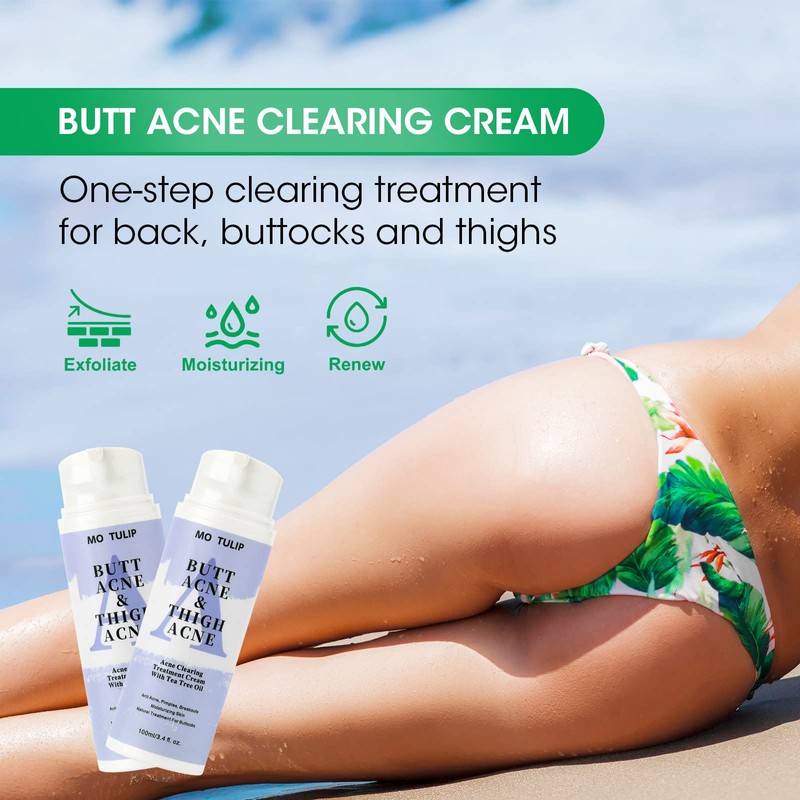 Butt & Thigh Acne Cream – Fast Acting Exfoliating Body