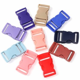 FYHJNC 8PCS Plastic Side Release Buckles,8 Colours 20mm,Ideal for DIY Making Luggage Strap,Pet Collar,Backpack Repairing,Durable Plastic Buckle Snaps,Belt Replacement Buckles.