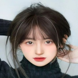 Women's 4-color natural bangs wig bangs cover partial wig (WFHGD9N) light brown - ONEWFHGD9N / 여성 4컬러 네추럴 앞머리가발 앞머리 커버부분가발 (WFHGD9N) 밝은갈색 - ONEWFHGD9N