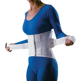 Rolyan Dual Support Lumbo-Sacral Orthosis, Small, Extra Binder, Tapered Elastic Binder, Elastic Straps Included, Lower Back & Abdomen Support, Reduces Pain, Promotes Recovery