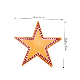 CHILDWEET 6pcs Star Party Decorations Star Cutout Centerpiece for Movie Night Birthday Music Party Christmas