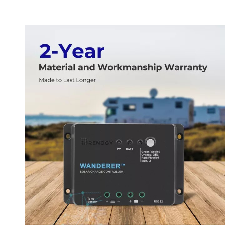 Renogy Wanderer Li 30A 12V PWM Negative Ground Solar Charge