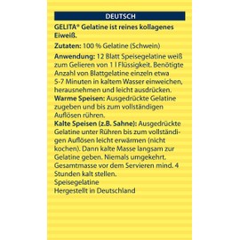 Gelita Gold Strength Leaf Gelatin - 500 Sheets/2.2 Pounds