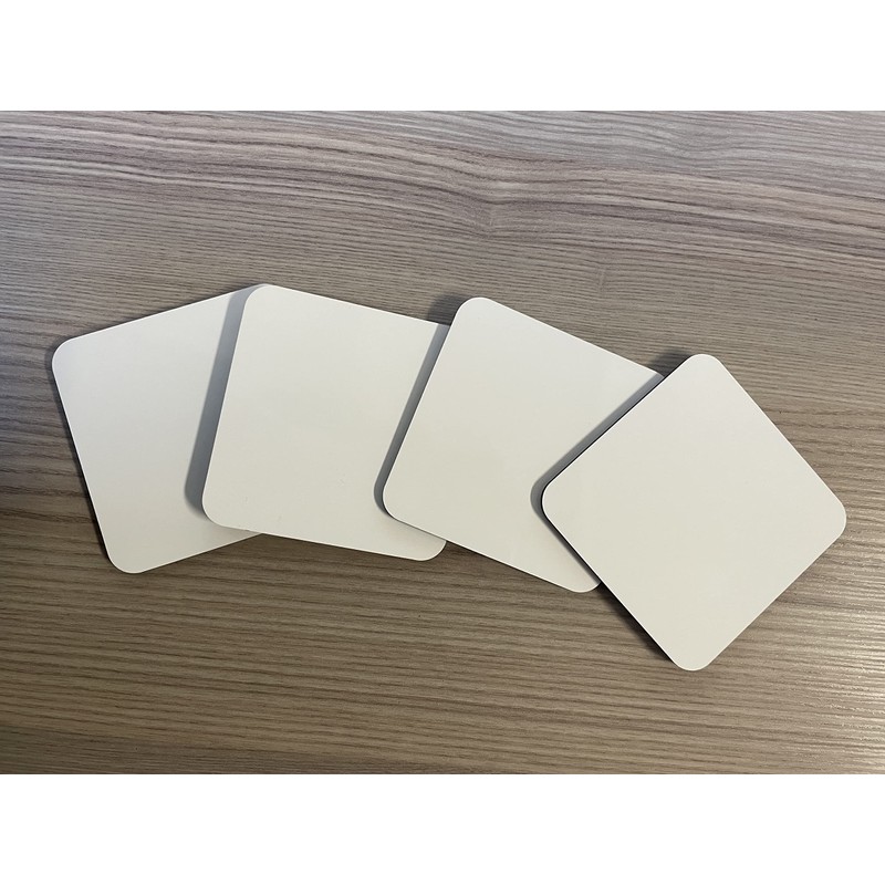 12 x MDF Blank Sublimation Coasters Cork Backed - 9cm