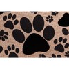 Paw Prints Heart Garden Burlap Flag - 13 x 1