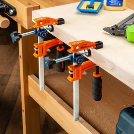 3-Way Clamp Attachment for F-Style Clamp – Single Screw F Clamp Tool for Edging & Flushing Up Joints – 900 Pressure Application by Standard or Light Duty F Clamps - Handle Clamp Tool