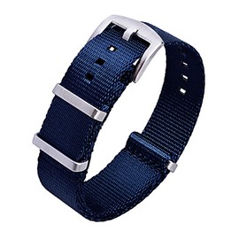 Ritche Christmas Gift Nylon Watch Strap with Heavy Buckle 18mm 20mm 22mm Premium Seat Belt Nylon Watch Bands for Men Women, White Elephant Gifts, Stocking Stuffers for Men