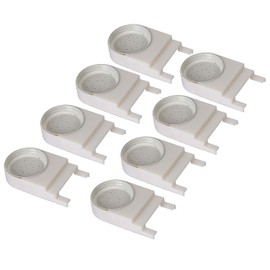 AukBeeFun 8 Pack Bee Feeders White Entrance Bee Feeder with Mason Jar Lids Honey Bee Feeders for Outside Beekeeping Supplies