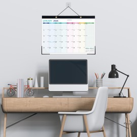 2026-2027 Desk Calendar – 18 Monthly Desk Calendar 2026-2027, JAN 2026 - JUN 2027 Large, 17’’ x 12’’, 2026 Desk/Wall Calendar with To-do Lists, Desk Pad, Ruled Blocks, Corner Protectors