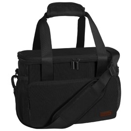Gloppie Lunch Bags for Adults Lunch Bag for Men Lunch Box for Women Lunchbox for Work Lunch Cooler Bag Thermal LunchBag Reusable Lunch Bags Lunch Pail, Black