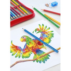 Faber-Castell 116544 Triangular Coloured Pencils, Pack of 24