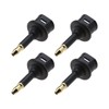 EMSea 4PCS 3.5mm Mini Toslink Adapter Digital Fiber Optic Toslink