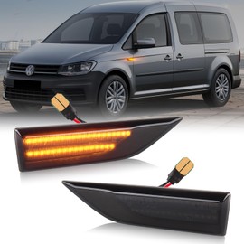 OZ-LAMPE 2 x Black LED Turn Signal Indicator Side Indicator for VW Caddy T6 2015+ with Canbus Error Free 2835 SMD