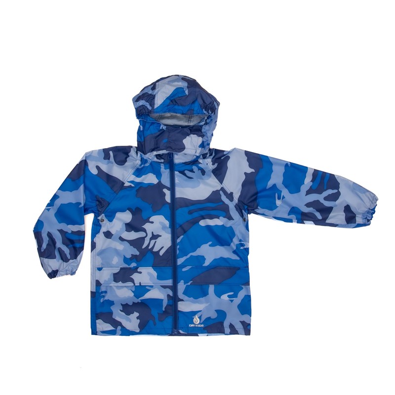 DRY KIDS jacket and trouser set Camo Blue 13/14yrs