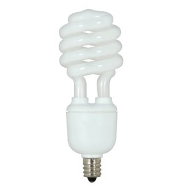 S7364 13T2/E12/2700K/120V/1PK 13 Watt; Mini Spiral Compact Fluorescent; 2700K; 82 CRI; Candelabra Base; 120 Volt