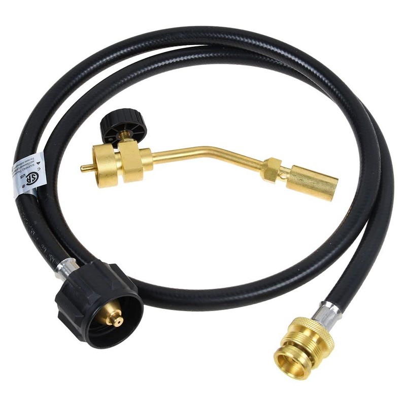 Propane Gas Tank Turbo Torch Hose Adapter Kit, Portable Propane