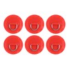 PATIKIL D-Ring Patch, 6 Pcs Stainless Steel D-Ring PVC Patch