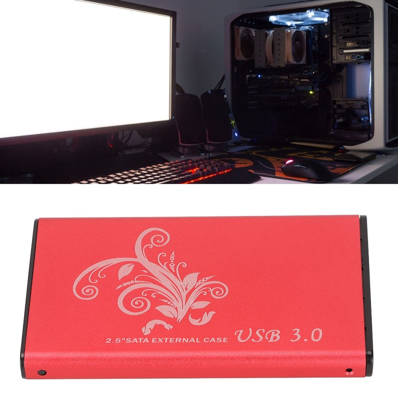 Hard Drive Enclosure 4TB 2.5in 5Gbps Transmission USB3.0 Aluminium Alloy