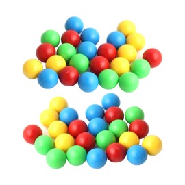 Luckious Brand 48 PCS Game Replacement Marbles Balls for Hungry Hungry Hippos - Solid Color Game Replacement Marbles - Refresh Your Game for Endless Fun