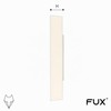 FUX Pack of 2 Single Heating Pipe Rosette for Stand
