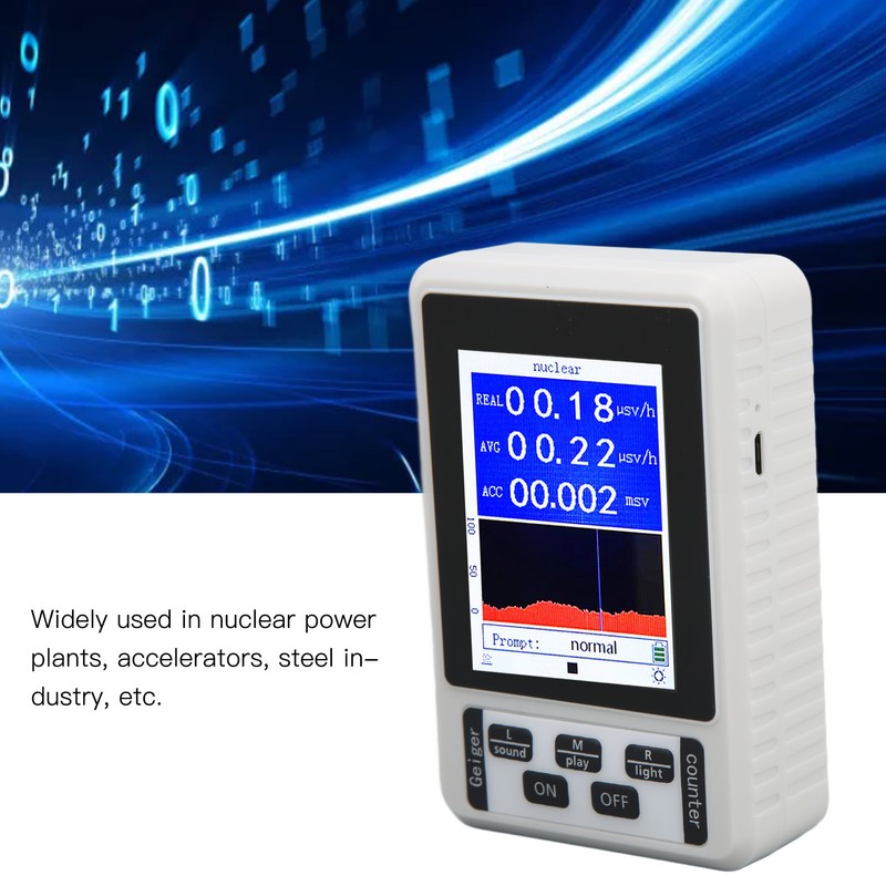 Nuclear Radiation Detector Geiger Counter X β γ Rays Tester