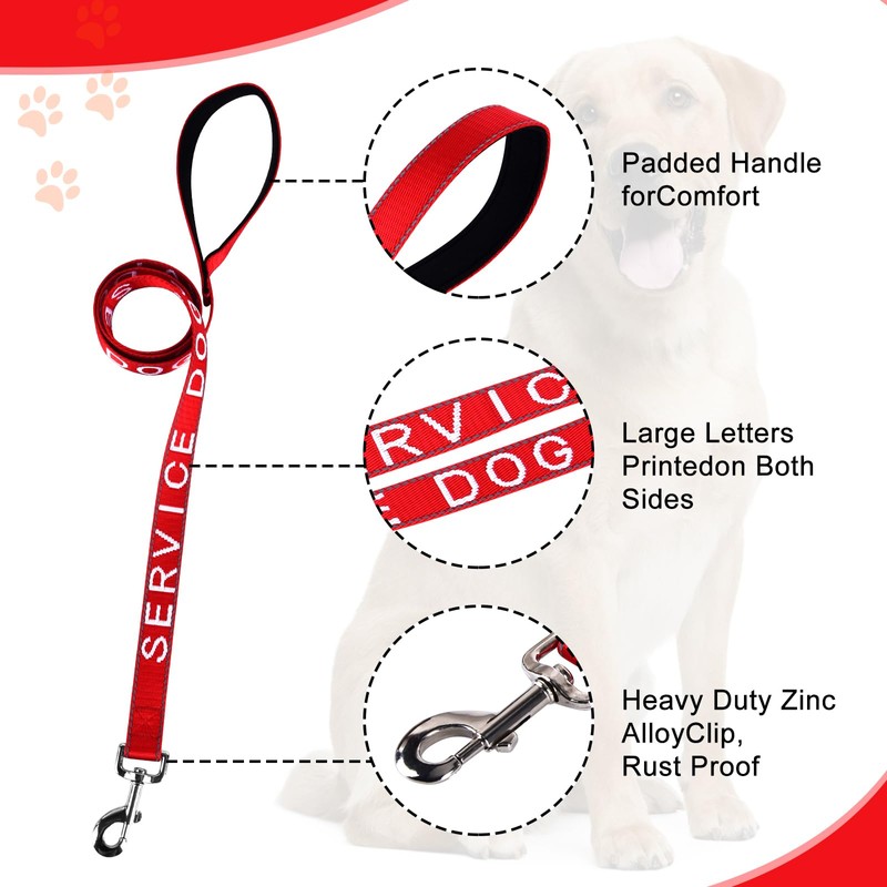 YeeBeny Service Dog Leash, Emotional Support Leash with Neoprene Handle