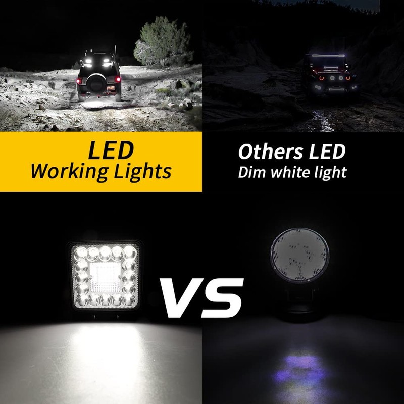 HooMoo LED Work Light, 12V/24V Compatible, 41 Row LED Work