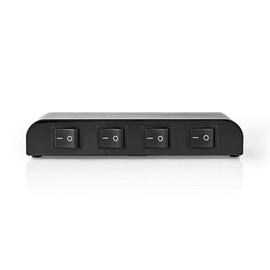 Nedis - Speaker control unit - 4 way - connection terminal - black