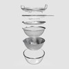 SHIMOYAMA Stainless Steel Bowl & Plate 6-Pcs, Mixing Bowls with