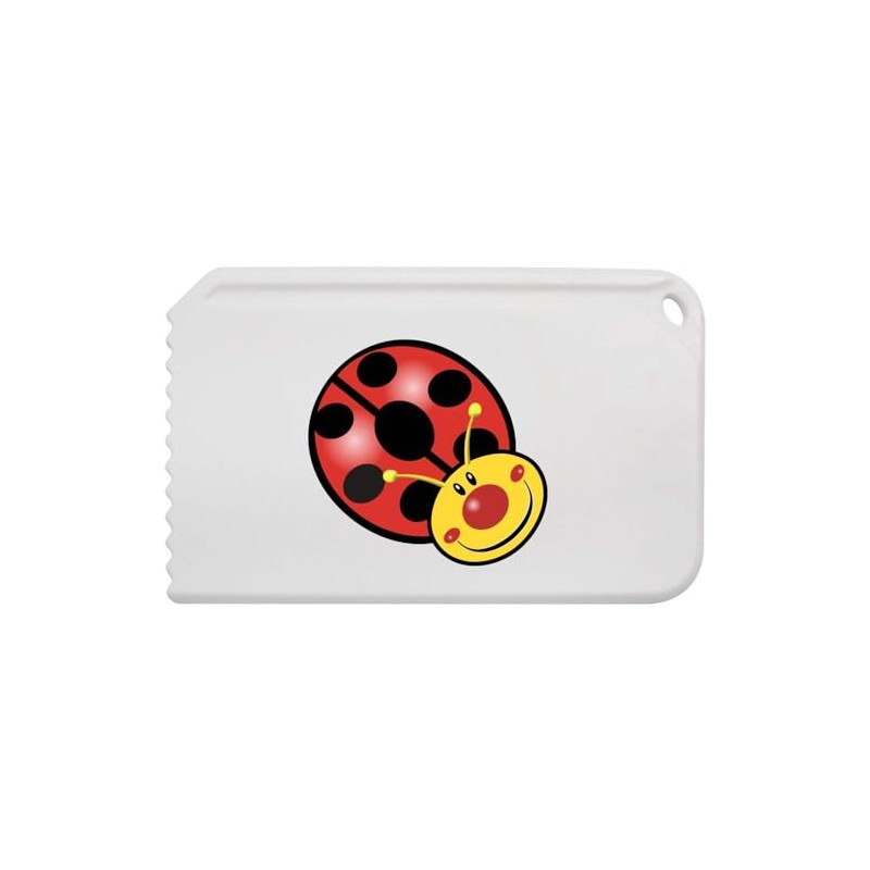 Azeeda 'Happy Ladybird' Plastic Ice Scraper (IC00038032)