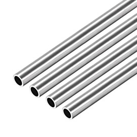 sourcing map 304 Stainless Steel Round Tubing 8mm OD 1mm Wall Thickness 250mm Length Seamless Straight Pipe Tube 4 Pcs