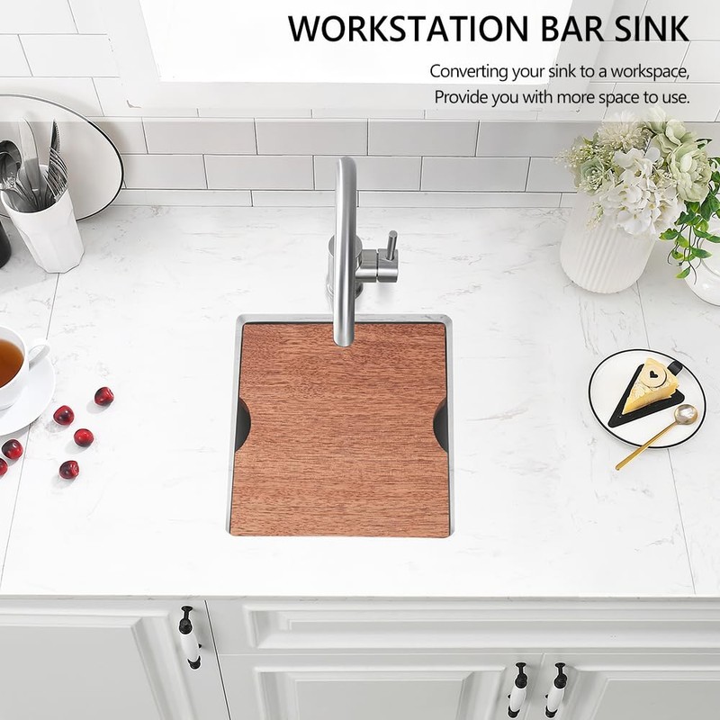 13 Stainless Undermount Bar Sink, 13 x 15 Inch Under