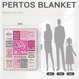 Levens Boss Lady Gifts for Women, Boss Lady Blanket 60"x50", Best Boss Gifts for Women, Boss Appreciation Gifts, Boss Day Gifts, Office Decor, Christmas Birthday Gift for Female Boss Lady