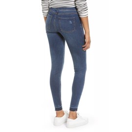 Spanx Distressed Ankle Skinny Denim Jean Legging 20203R Medium Wash - Medium