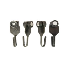 Steel Hooks with Wheels for Gazebo's Curtains and Mosquito Netting (25)