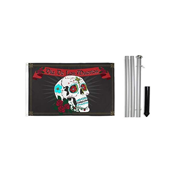 OnPoint Wares Day of the Dead Polyester Flag 3 X