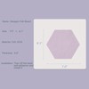 LAJAR 8 Pcs Hexagon Felt Bulletin Board Tiles, Self Adhesive