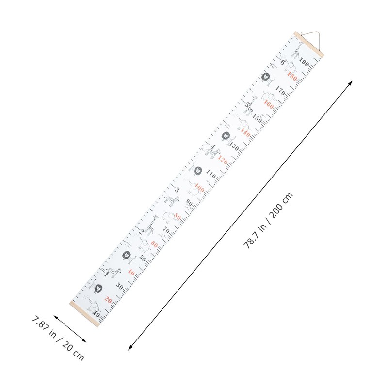 Kisangel Kids Growth Chart 20x200cm Cloth Wall Decal for Kids