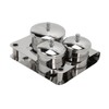 Stainless Steel Nail Powder Holder Thickening Sturdy Dustproof Smooth Surface