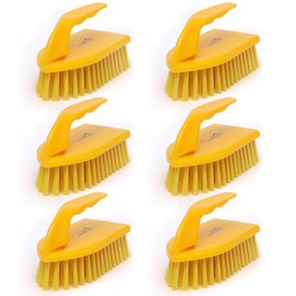 KLEEN HANDLER Iron Handle Scrub Brush for Household & Commercial Cleaning for Shower, Bathroom, Sink, Kitchen, FloorScrubbing (Pack of 6)