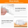 CHUNZEXI 320Pcs Cabinet Door Bumpers Clear Self Adhesive- Rubber Door