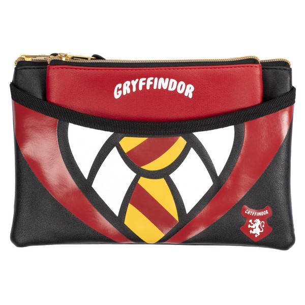 Harry Potter - Harry Potter Makeup Bag - Gryffindor Makeup Bag - Small Cosmetic Bag - Toiletry Bag - Harry Potter Bag for Makeup - Harry Potter Gifts, Large