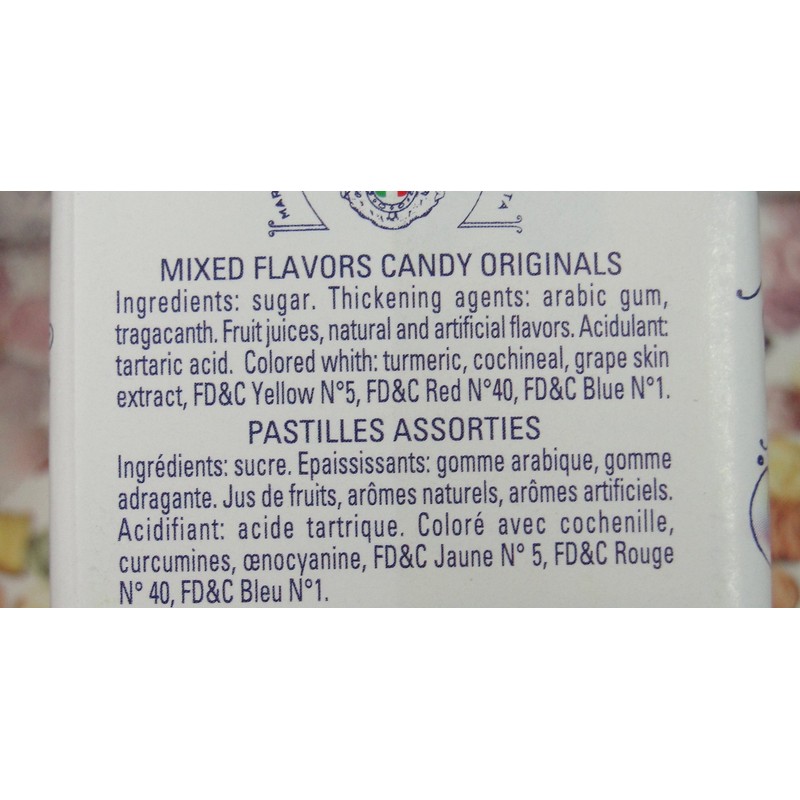 Pastiglie Leone Assorted Fruit Flavors Candy Mints In Retro Box,