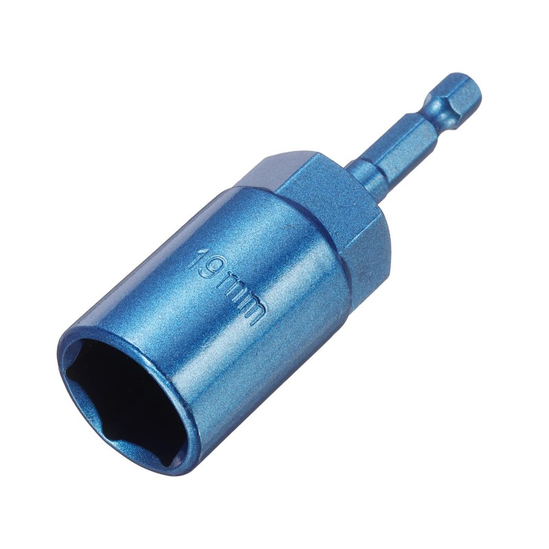 sourcing map Nut Driver 19mm Hex Drive Socket CR-V Steel