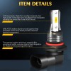 SHENKENUO Pair CSP LED Fog Light Kit 9045 6500K Bright