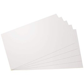 1 x Polystyrene Panel, in Different Sizes and Quantities - Plastic Hard Boards for Model Building and Crafts - White